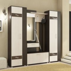 ИНФИНИТИ Прихожая (Секция с зеркалом + 2 шкафа-пенала) в Карталах - kartaly.mebel24.online | фото