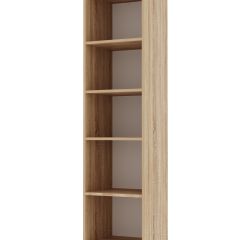 ИТАЛИЯ П-400 Пенал 2 дв. (Дуб сонома/Белый глянец) в Карталах - kartaly.mebel24.online | фото 2