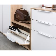 Прихожая Куба (модульная) Дуб Сонома/Белый премиум в Карталах - kartaly.mebel24.online | фото 23