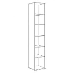 Прихожая Куба (модульная) Дуб Сонома/Белый премиум в Карталах - kartaly.mebel24.online | фото 14