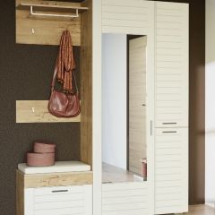 Прихожая Livorno Модульная (Софт Панакота/ Дуб Бунратти) в Карталах - kartaly.mebel24.online | фото 2