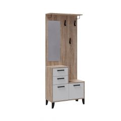 Прихожая Витра Центральная секция (Белый/Дуб сонома) в Карталах - kartaly.mebel24.online | фото