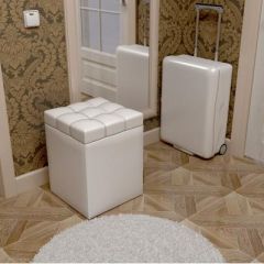 Пуф КВАДРО Белый в Карталах - kartaly.mebel24.online | фото