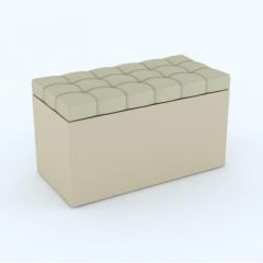 Пуф КВАДРО тип 2 Бежевый в Карталах - kartaly.mebel24.online | фото