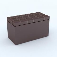 Пуф КВАДРО тип 2 Коричневый в Карталах - kartaly.mebel24.online | фото 2