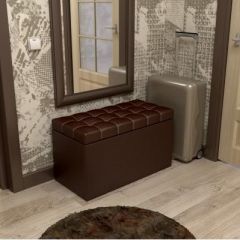 Пуф КВАДРО тип 2 Коричневый в Карталах - kartaly.mebel24.online | фото