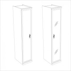 Шкаф 1-но ств с зеркалом Мишель в Карталах - kartaly.mebel24.online | фото