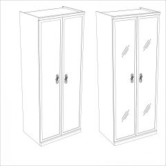 Шкаф 2-х ств с зеркалами Мишель в Карталах - kartaly.mebel24.online | фото