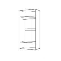 Шкаф 2Д Вегас (1000) в Карталах - kartaly.mebel24.online | фото 2