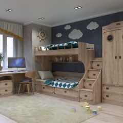 Шкаф 2х ств. НКМ Мираж-1 Сек. №6 + Иллюминатор в Карталах - kartaly.mebel24.online | фото 3