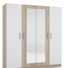 Шкаф 4-х створчатый Леси + Зеркало в Карталах - kartaly.mebel24.online | фото 3