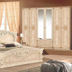 Шкаф 6-и дверный с зеркалами (02.146) Рома (беж) в Карталах - kartaly.mebel24.online | фото 3