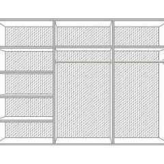 Шкаф 6-и дверный с зеркалами (04.146) Диана в Карталах - kartaly.mebel24.online | фото 2