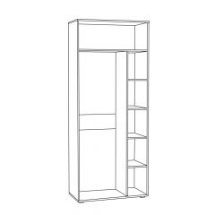 Шкаф для одежды 1751 Бьянка в Карталах - kartaly.mebel24.online | фото 2