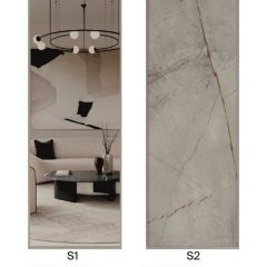 Шкаф-купе 1300 серии SILVER S1+S1+B2+PL2 (2 ящика+1 штанга+1 полка) профиль «Серебро» в Карталах - kartaly.mebel24.online | фото 7