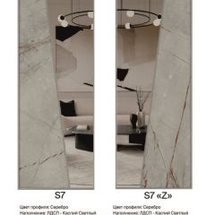 Шкаф-купе 1300 серии SILVER S1+S1+B2+PL2 (2 ящика+1 штанга+1 полка) профиль «Серебро» в Карталах - kartaly.mebel24.online | фото 13