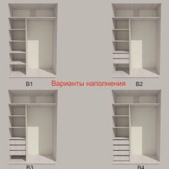 Шкаф-купе 1500 серии SILVER S4+S3Z+B2+PL1 (2 ящика+1 штанга) профиль «Серебро» в Карталах - kartaly.mebel24.online | фото 5