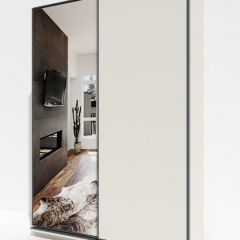 Шкаф-купе 1600 серии SOFT D1+D3+B2+PL1 (2 ящика+1штанга) профиль «Графит» в Карталах - kartaly.mebel24.online | фото 2