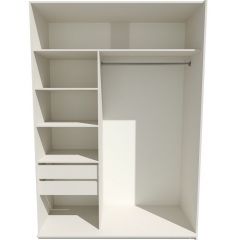 Шкаф-купе 1800 серии SOFT D1+D3+B2+PL1 (2 ящика+1штанга) профиль «Графит» в Карталах - kartaly.mebel24.online | фото 2