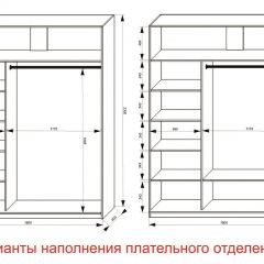 Шкаф-купе 1800 серии SOFT D1+D3+B2+PL1 (2 ящика+1штанга) профиль «Графит» в Карталах - kartaly.mebel24.online | фото 6