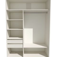 Шкаф-купе 1800 серии SOFT D6+D4+B2+PL2 (2 ящика+1штанга+1 полка) профиль «Капучино» в Карталах - kartaly.mebel24.online | фото 2