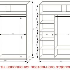 Шкаф-купе 1800 серии SOFT D6+D4+B2+PL2 (2 ящика+1штанга+1 полка) профиль «Капучино» в Карталах - kartaly.mebel24.online | фото 8