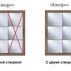 Шкаф-купе №19 Серия 3 Квадро (1700) Ясень Анкор светлый в Карталах - kartaly.mebel24.online | фото 3