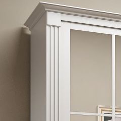 Шкаф-купе 2150 серии NEW CLASSIC K4+K4+K4+B22+PL4(по 2 ящика лев/прав+F обр.штанга) профиль «Капучино» в Карталах - kartaly.mebel24.online | фото 4