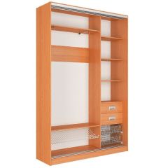 Шкаф-купе Джонни 1500 вариант 1 (ЛДСП/ЛДСП) в Карталах - kartaly.mebel24.online | фото 2