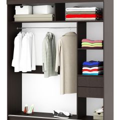 Шкаф-купе Фаворит 1.8 серия Альянс (Венге) в Карталах - kartaly.mebel24.online | фото 2