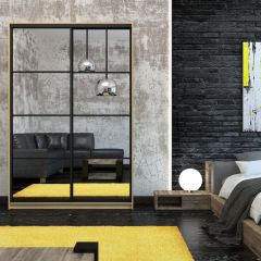 Шкаф-купе Лофт 1600 Шк16-60 (Дуб Сонома) в Карталах - kartaly.mebel24.online | фото 9