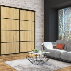 Шкаф-купе Лофт 2000 Шк20-47 (Дуб Сонома) в Карталах - kartaly.mebel24.online | фото 7