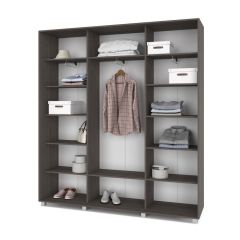 МАРТИН Шкаф-купе Анкор темный (2000*450)  М401 в Карталах - kartaly.mebel24.online | фото 2