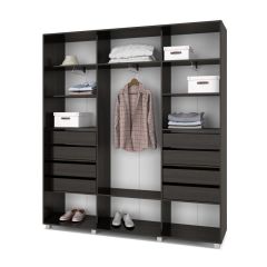 МАРТИН Шкаф-купе с зеркалами Венге (2200*450) М423 в Карталах - kartaly.mebel24.online | фото 4