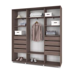 МАРТИН Шкаф-купе Шимо темный (2200*450) М421 в Карталах - kartaly.mebel24.online | фото 4