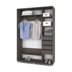 РОЛАНД Шкаф-купе Анкор темный (450*1500) Р451 в Карталах - kartaly.mebel24.online | фото 4