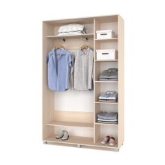 РОЛАНД Шкаф-купе Млечный дуб (450*1400) Р441 в Карталах - kartaly.mebel24.online | фото 3