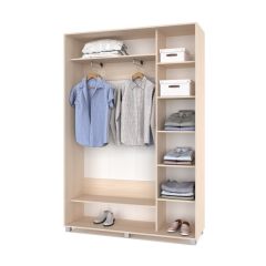 РОЛАНД Шкаф-купе Млечный дуб (450*1500) Р451 в Карталах - kartaly.mebel24.online | фото 3