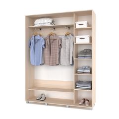РОЛАНД Шкаф-купе Млечный дуб (450*1700) Р471 в Карталах - kartaly.mebel24.online | фото 3
