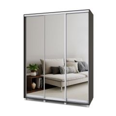 РОЛАНД Шкаф-купе с зеркалами Венге (450*1700) Р473 в Карталах - kartaly.mebel24.online | фото