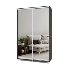 РОЛАНД Шкаф-купе с зеркалами Венге (600*1400) Р643 в Карталах - kartaly.mebel24.online | фото