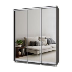 РОЛАНД Шкаф-купе с зеркалами Венге (600*1800) Р683 в Карталах - kartaly.mebel24.online | фото