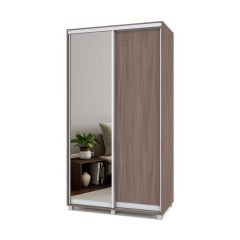 РОЛАНД Шкаф-купе с зеркалом Шимо темный (450*1200) Р422 в Карталах - kartaly.mebel24.online | фото 2
