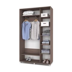 РОЛАНД Шкаф-купе с зеркалом Шимо темный (450*1300) Р432 в Карталах - kartaly.mebel24.online | фото 3