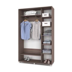 РОЛАНД Шкаф-купе с зеркалом Шимо темный (450*1400) Р442 в Карталах - kartaly.mebel24.online | фото 3