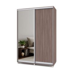 РОЛАНД Шкаф-купе с зеркалом Шимо темный (450*1500) Р452 в Карталах - kartaly.mebel24.online | фото 2