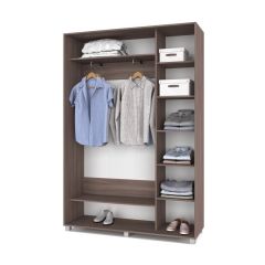 РОЛАНД Шкаф-купе с зеркалом Шимо темный (450*1500) Р452 в Карталах - kartaly.mebel24.online | фото 3