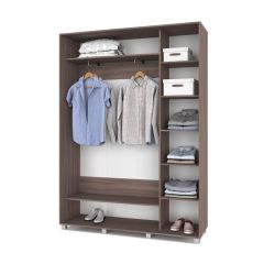 РОЛАНД Шкаф-купе с зеркалом Шимо темный (450*1600) Р462 в Карталах - kartaly.mebel24.online | фото 3