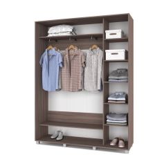 РОЛАНД Шкаф-купе с зеркалом Шимо темный (450*1700) Р472 в Карталах - kartaly.mebel24.online | фото 2