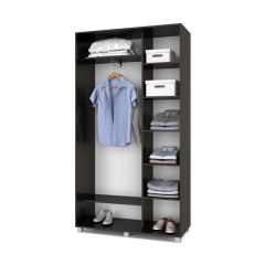 РОЛАНД Шкаф-купе с зеркалом Венге (450*1200) Р422 в Карталах - kartaly.mebel24.online | фото 2